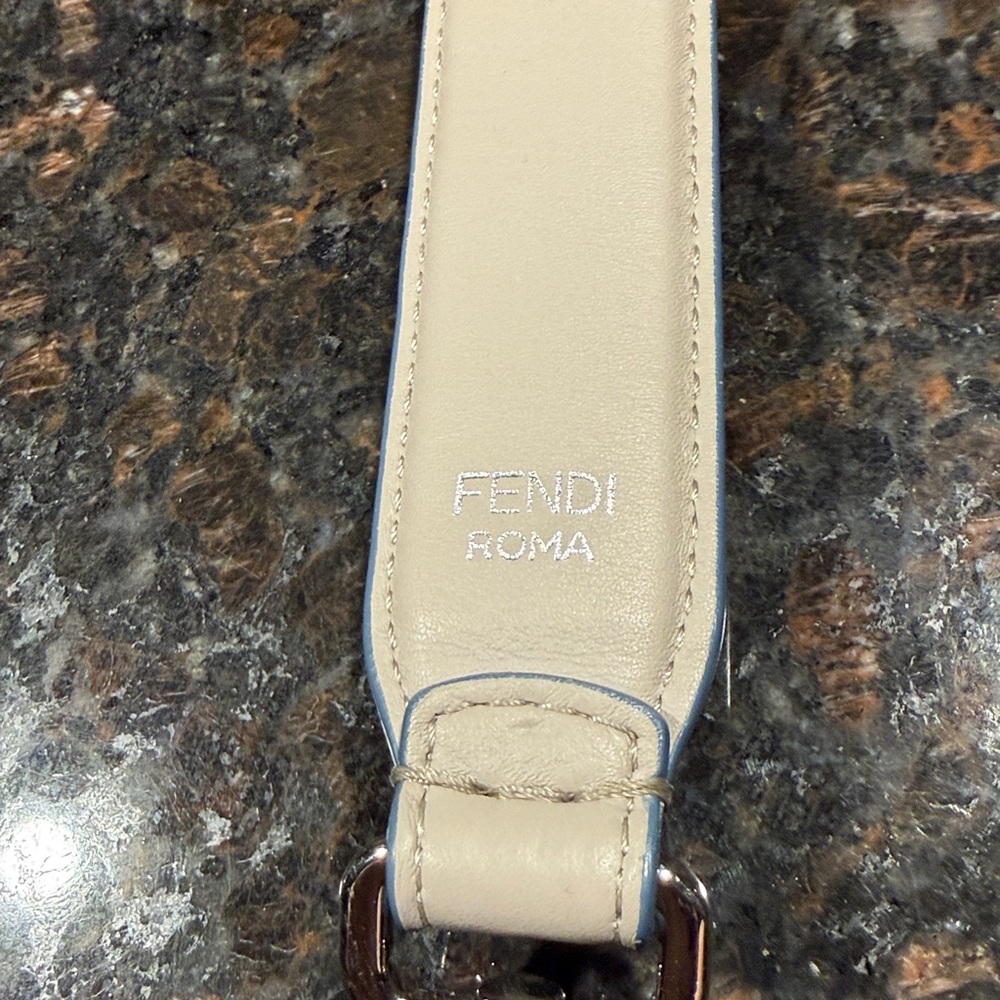 FENDI Beige Multicolored Studded Bag Strap - Picture 3 of 6